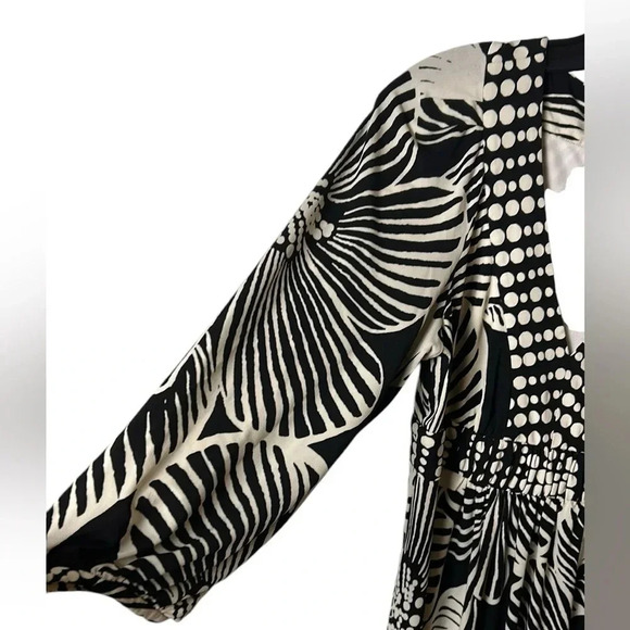 Nine West babydoll dress,women size 10.Peasant sleeve,polka dots,floral,boho,EC - Picture 16 of 16